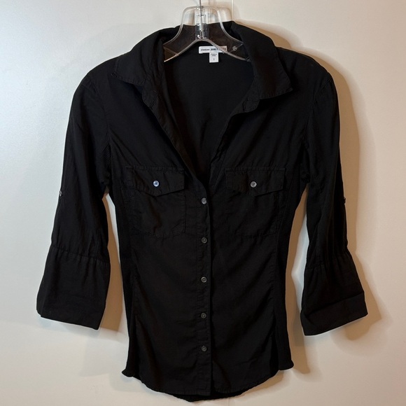 James Perse Tops - James Perse Black Button-Down Shirt